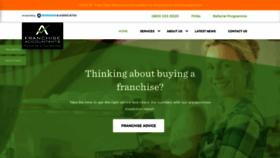 What Franchiseaccountants.co.nz website looked like in 2020 (3 years ago)
