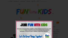 What Funwithkids.com website looked like in 2020 (3 years ago)
