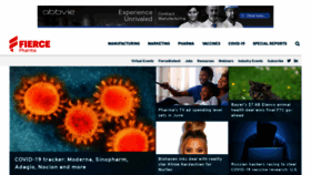 What Fiercepharma.com website looked like in 2020 (3 years ago)
