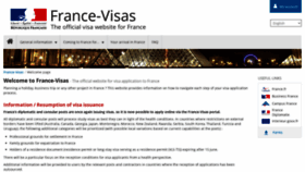 What France-visas.gouv.fr website looked like in 2020 (3 years ago)