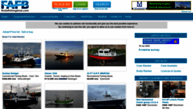 What Findafishingboat.co.uk website looked like in 2020 (3 years ago)
