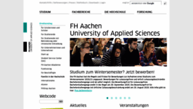 What Fh-aachen.de website looked like in 2020 (3 years ago)