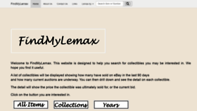 What Findmylemax.com website looked like in 2020 (3 years ago)