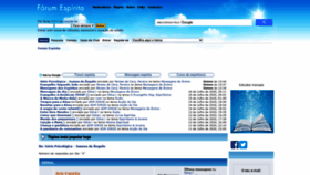 What Forumespirita.net website looked like in 2020 (3 years ago)