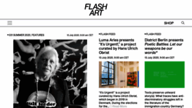 What Flash---art.com website looked like in 2020 (3 years ago)