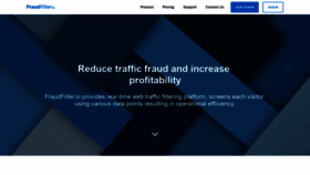 What Fraudfilter.io website looked like in 2020 (5 years ago)
