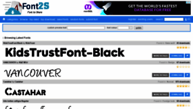 What Font2s.com website looked like in 2020 (3 years ago)