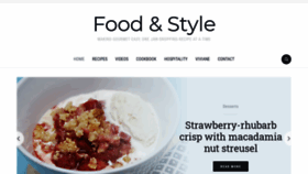 What Foodandstyle.com website looked like in 2020 (3 years ago)