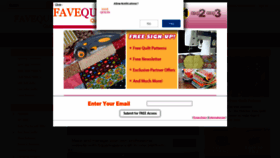 What Favequilts.com website looked like in 2020 (3 years ago)