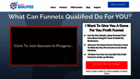 What Funnelsqualified.com website looked like in 2020 (3 years ago)