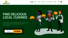 What Foodiwant.com website looked like in 2020 (3 years ago)