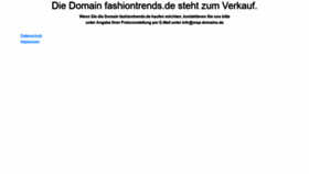 What Fashiontrends.de website looked like in 2020 (3 years ago)