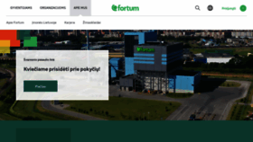 What Fortum.lt website looked like in 2020 (3 years ago)