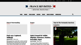 What Francerevisited.com website looked like in 2020 (3 years ago)