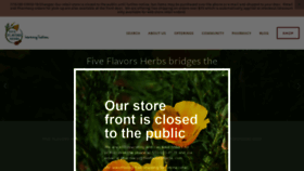 What Fiveflavorsherbs.com website looked like in 2020 (3 years ago)
