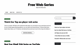 What Freewebseries.in website looked like in 2020 (3 years ago)