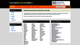 What Factoryoutletstores.info website looked like in 2020 (3 years ago)