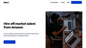 What Facet.net website looked like in 2020 (5 years ago)