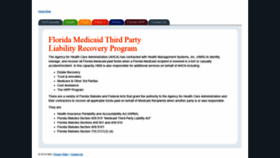 What Flmedicaidtplrecovery.com website looked like in 2020 (3 years ago)
