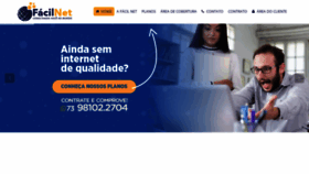 What Facilnettelecom.com.br website looked like in 2020 (3 years ago)