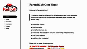 What Farmallcub.com website looked like in 2020 (3 years ago)