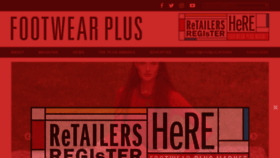 What Footwearplusmagazine.com website looked like in 2020 (5 years ago)