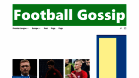 What Footballgossip.org.uk website looked like in 2020 (3 years ago)