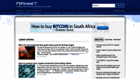 What Fspinvest.co.za website looked like in 2020 (3 years ago)