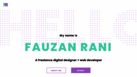 What Fauzanrani.com website looked like in 2020 (3 years ago)