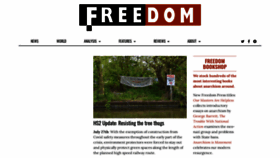 What Freedomnews.org.uk website looked like in 2020 (3 years ago)