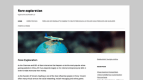 What Fioreexploration.com website looked like in 2020 (3 years ago)