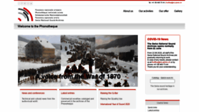What Fonoteca.ch website looked like in 2020 (3 years ago)