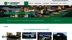 What Ftlauderdalelimo.com website looked like in 2020 (3 years ago)