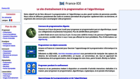 What France-ioi.org website looked like in 2020 (3 years ago)