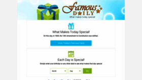What Famousdaily.com website looked like in 2020 (3 years ago)
