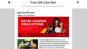 What Free-giftcard.net website looked like in 2020 (3 years ago)
