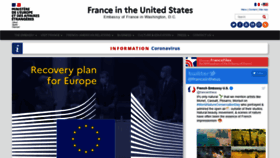 What Franceintheus.org website looked like in 2020 (3 years ago)