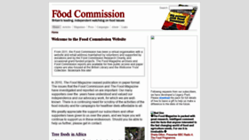 What Foodcomm.org.uk website looked like in 2020 (3 years ago)