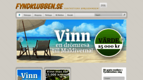 What Fyndklubben.se website looked like in 2020 (3 years ago)