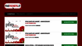 What Fastickets.it website looked like in 2020 (3 years ago)