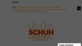 What Foto-schuh.de website looked like in 2020 (3 years ago)