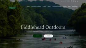What Fiddleheadoutdoors.com website looked like in 2020 (3 years ago)