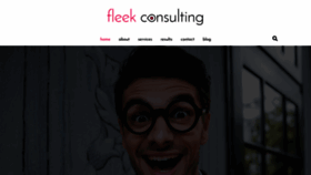 What Fleekconsulting.com website looked like in 2020 (3 years ago)