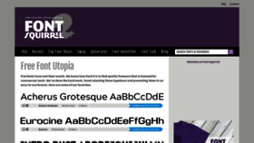 What Fontsquirrel.com website looked like in 2020 (3 years ago)