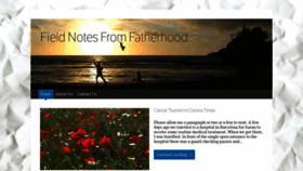 What Fieldnotesfromfatherhood.com website looked like in 2020 (3 years ago)