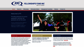 What Fellowshipsfund.com.au website looked like in 2020 (3 years ago)