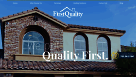 What Firstqualityroof.com website looked like in 2020 (3 years ago)