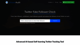 What Followeraudit.com website looked like in 2020 (3 years ago)