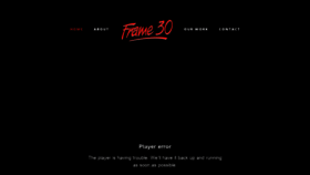 What Frame30.com website looked like in 2020 (3 years ago)