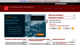What Fivebranches.edu website looked like in 2020 (3 years ago)